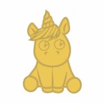 Chapado en oro de unicornio