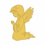Aplique de oro del ángel