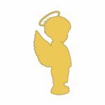 Aplique de oro del ángel