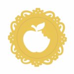 Aplique Oro Espejo Manzana