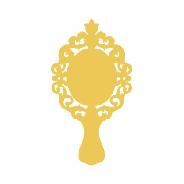 Espejo dorado de aplique1