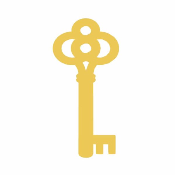 Llave de oro Aplique