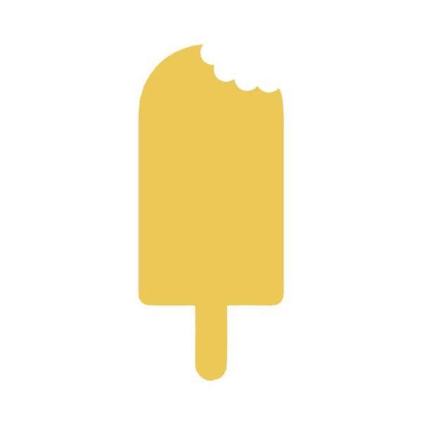 Helado de oro en forma de aplique