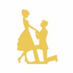 Aplique de oro para bodas de novios1
