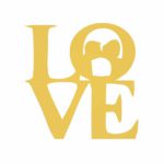Aplique de oro del amor
