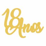 Aplique de oro de 18 años