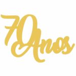 Aplique de oro 70 años