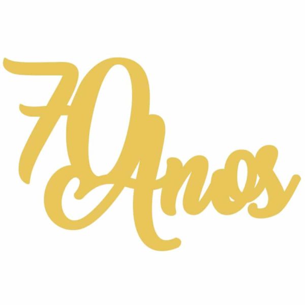 Aplique de oro 70 años