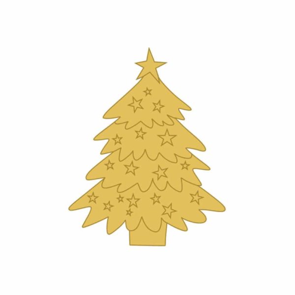 Aplique de árbol dorado