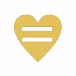 Corazón de pasador dorado de aplique