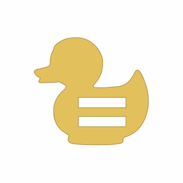 Recortador de pato dorado para aplique