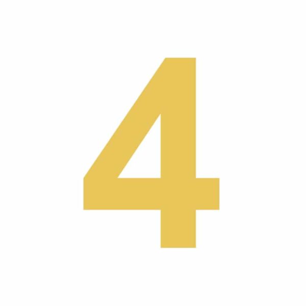 Número 4 de la aplicación de oro