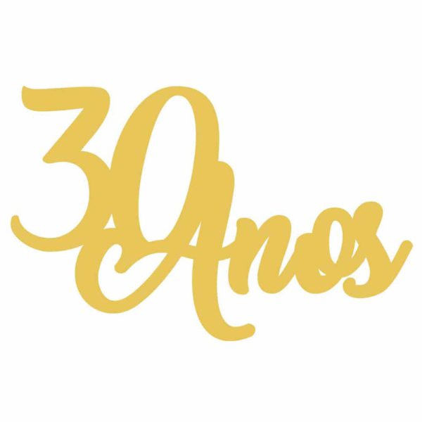 30 años de aplique de oro