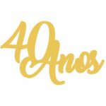 Aplique de oro de 40 años