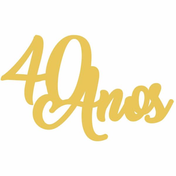 Aplique de oro de 40 años