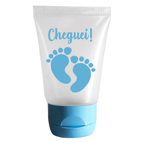 Bisnaga 30ml com Tampa Azul Bebê Pezinho Azul