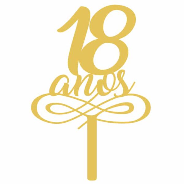 Cake Topper 18 Years