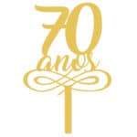 Cake Topper 70 años