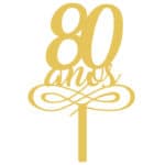 80th Birthday Cake Topper