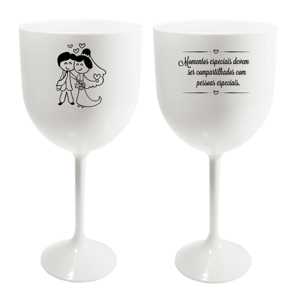 Copa Gin 400ml Nosso Casamento (Anverso y Reverso)