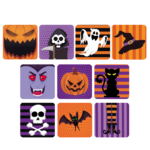 HW0014 - Adhesivo Cuadrado - Halloween