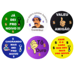 AD001 - Adhesivo Redondo - Boda Masculina (Surtido)