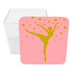 Caja Acrílico 5x5cm Bailarina