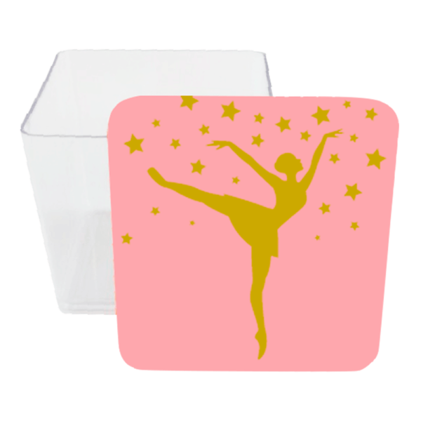 Acrylic Box 5x5cm Ballerina