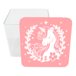 Caja Acrílica 5x5cm Unicornio