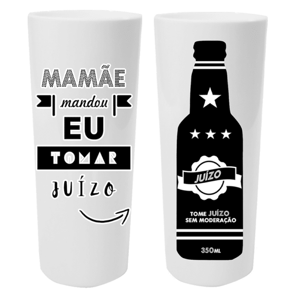 Vaso Long Drink 350ml Boteco Mamãe Sent Eu Tomar Juizo