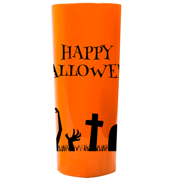 Vaso Long Drink 350ml Naranja Halloween