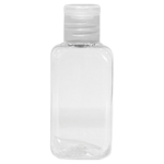 Frasco Quadrado 42ml com Tampa Flip Top Cristal