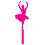 TB0035R Pink Ballerina Cake Topper