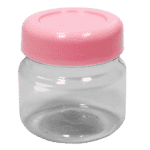 40ml Plastic Jar with Baby Pink Lid