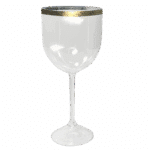 Taça Gin 400ml Cristal com Borda Gold