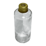 FRASCO DE VIDRO CILÍNDRICO 60ML COM TAMPA R18 METAL PARA VARETA