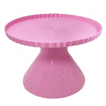Boleira Grande Redonda 21 x 14cm Rosa Bebê