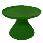 Boleira Grande Redonda 21 x 14cm Verde Bandeira