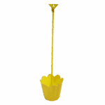Cachepô Flor Mini com Suporte para Vareta Balão - Amarelo