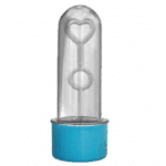 Tubete Pequeno com Tampa R-28 Plástica Azul Bebê Bolha de Sabão