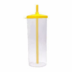Copo Long Drink 300ml com Tampa e Canudo - Imagen 2