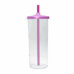 Copo Long Drink 300ml com Tampa e Canudo - Imagen 7