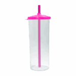 Copo Long Drink 300ml com Tampa e Canudo - Imagen 6